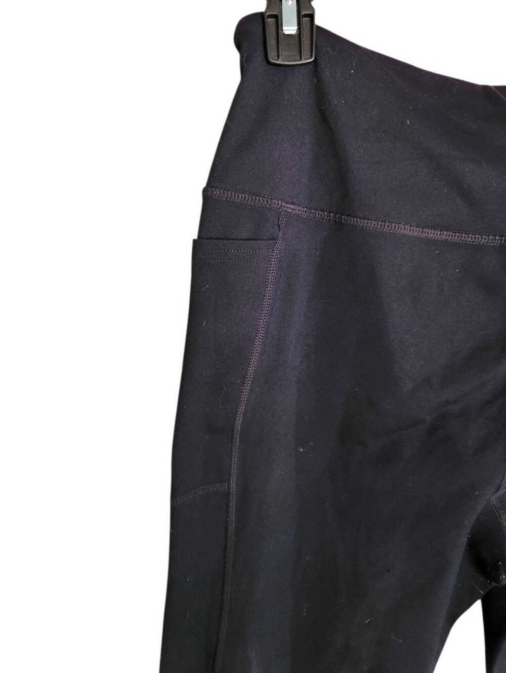 Skechers GO WALK High-Waisted Leggings Black 4-way Stretch Side Pockets Size LG - Picture 4 of 10